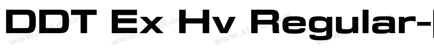 DDT Ex Hv Regular字体转换